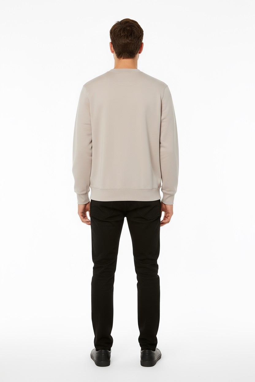 Octave Men Solid Round Neck Sweatshirt
