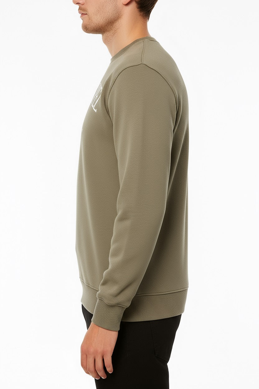 Octave Men Printed Round Neck Sweatshirt