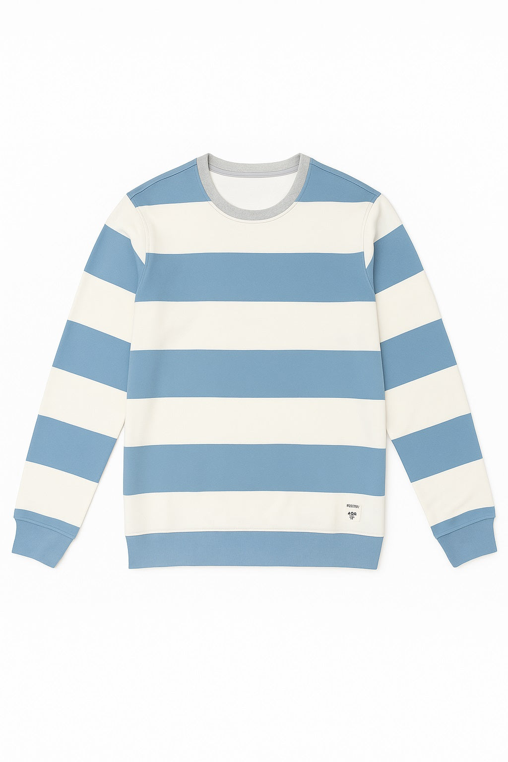 Octave Men Striped Round Neck Sweatshirt