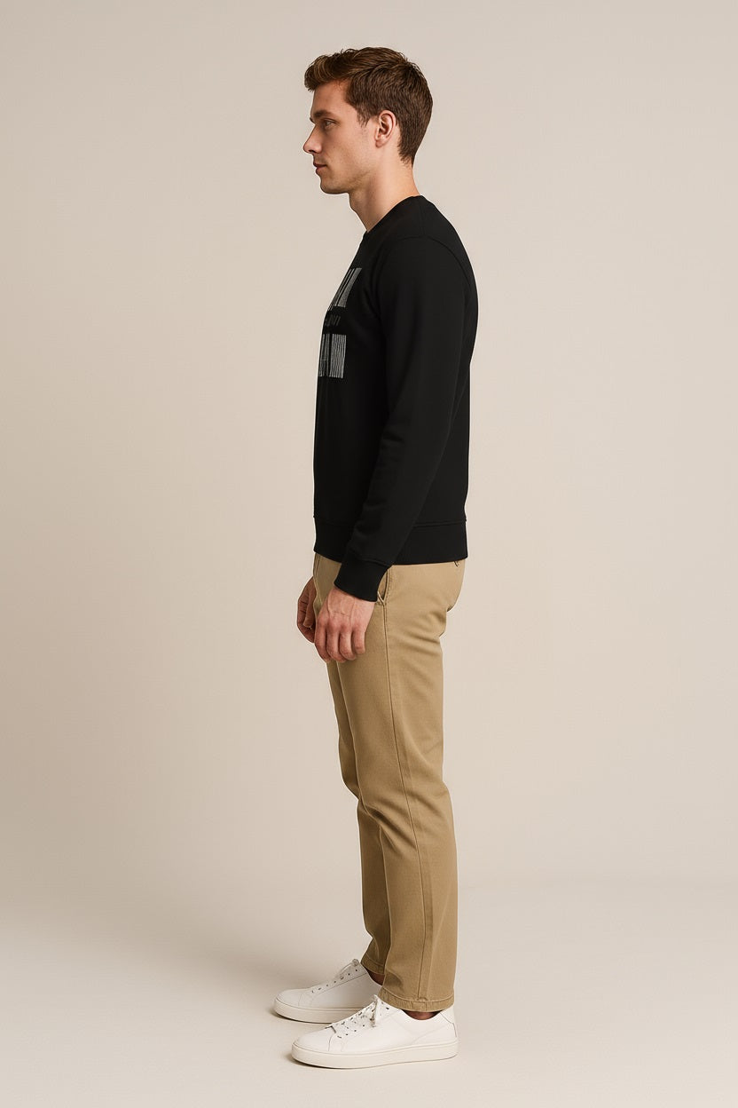 Octave Men Printed Round Neck Sweatshirt