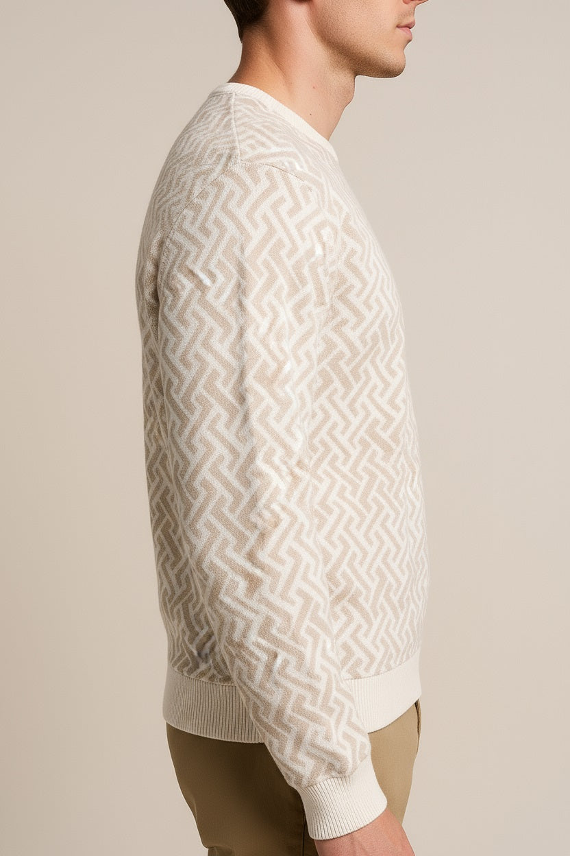 Octave Men Printed Round Neck Sweatshirt