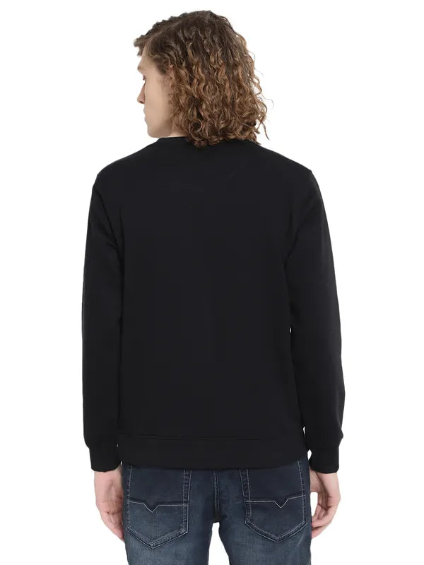 Octave Men Grey Colourblocked Sweatshirt