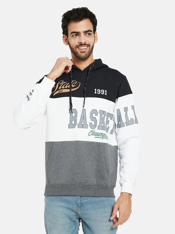 Octave Colourblocked Hooded Fleece Sweatshirt