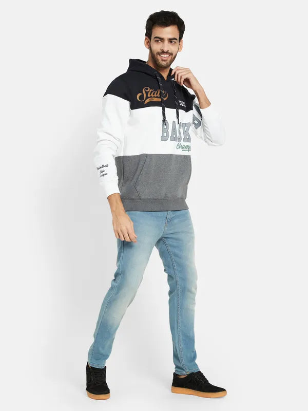 Octave Colourblocked Hooded Fleece Sweatshirt