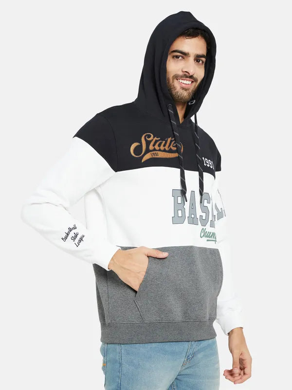 Octave Colourblocked Hooded Fleece Sweatshirt