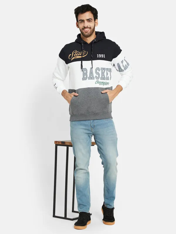 Octave Colourblocked Hooded Fleece Sweatshirt