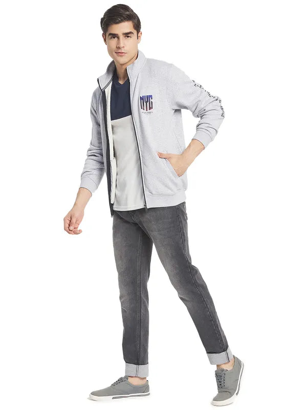 Octave Men Grey Sweatshirt