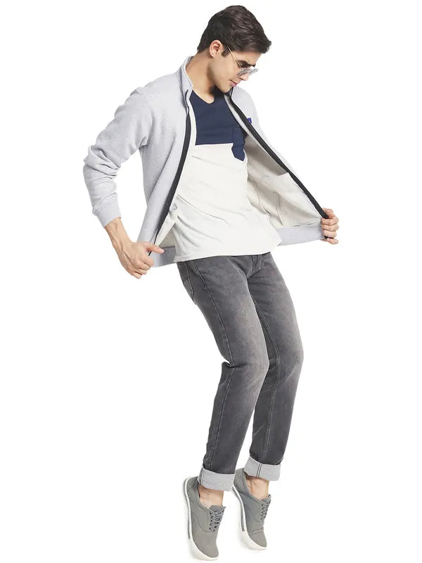 Octave Men Grey Sweatshirt