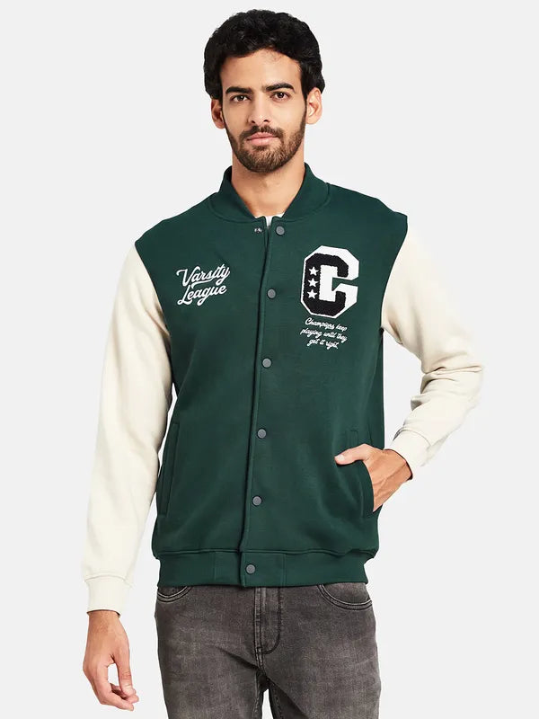 Octave Alphanumeric Printed Fleece Sweatshirt