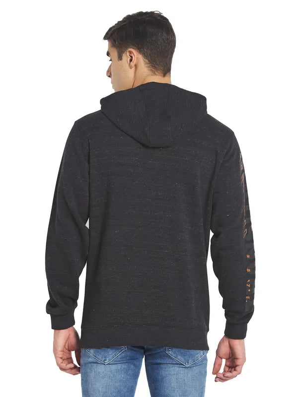 Octave Men Grey Hooded Sweatshirt