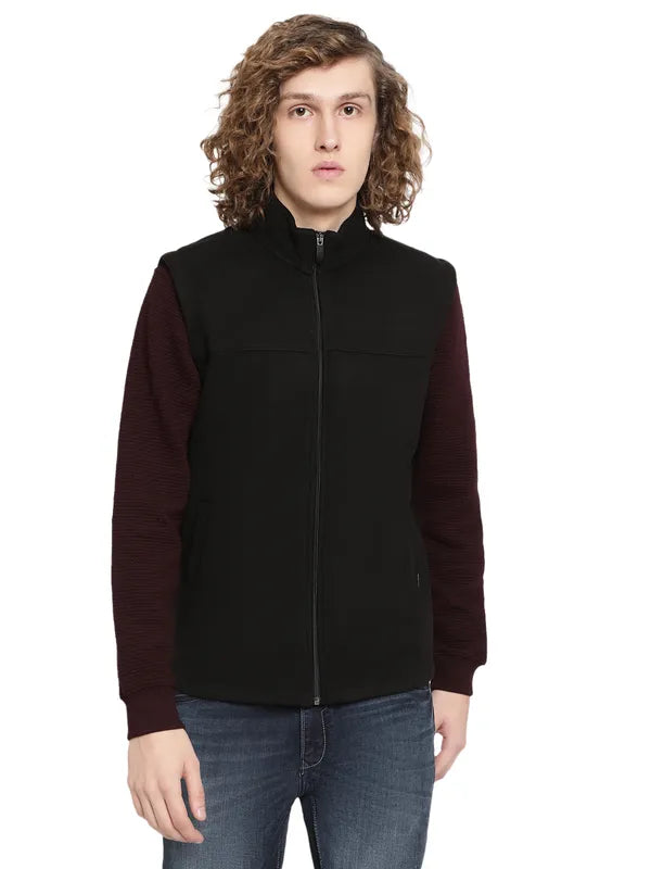Octave Men Black Sweatshirt