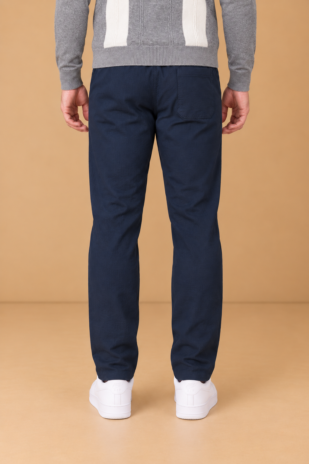 Men’s Black Cotton Brushed Fleece Lower – Regular Fit Winter Track Pants