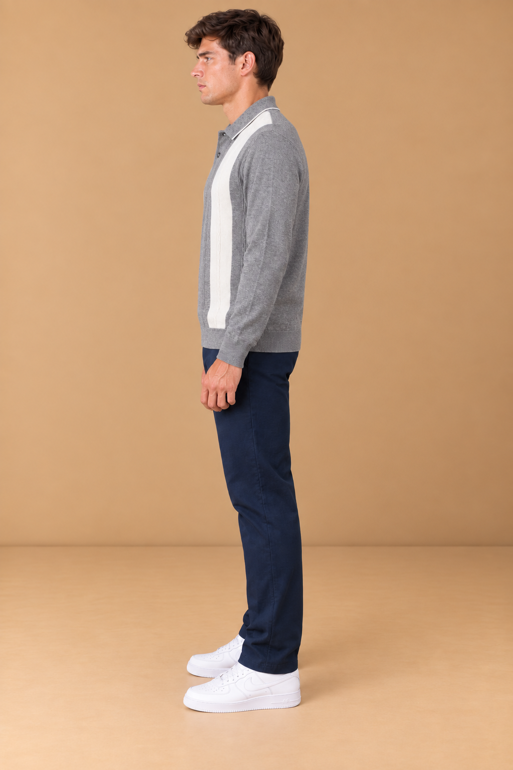 Men’s Black Cotton Brushed Fleece Lower – Regular Fit Winter Track Pants