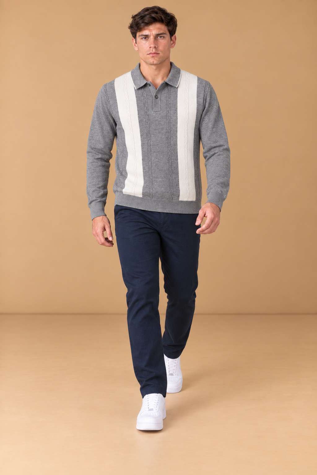 Men’s Black Cotton Brushed Fleece Lower – Regular Fit Winter Track Pants