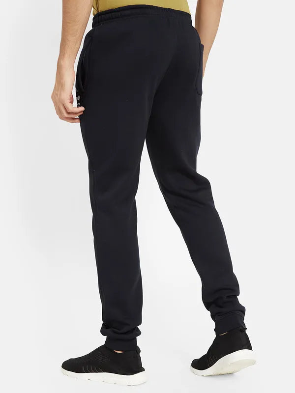 Octave Men Typography Printed Mid-Rise Track Pant