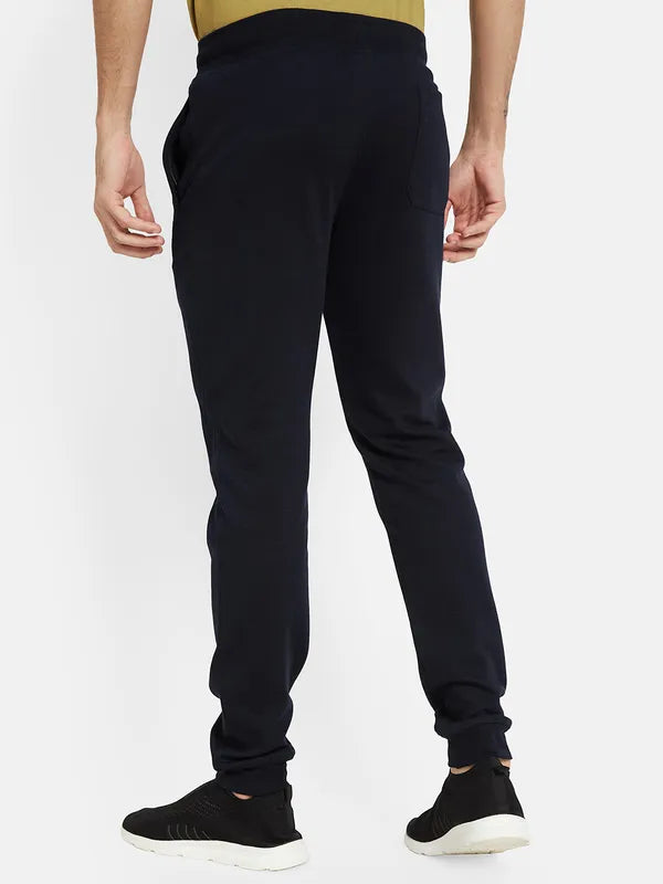 Octave Men Printed Mid-Rise Joggers