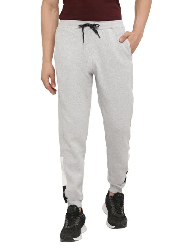 Octave Men Grey Solid Joggers