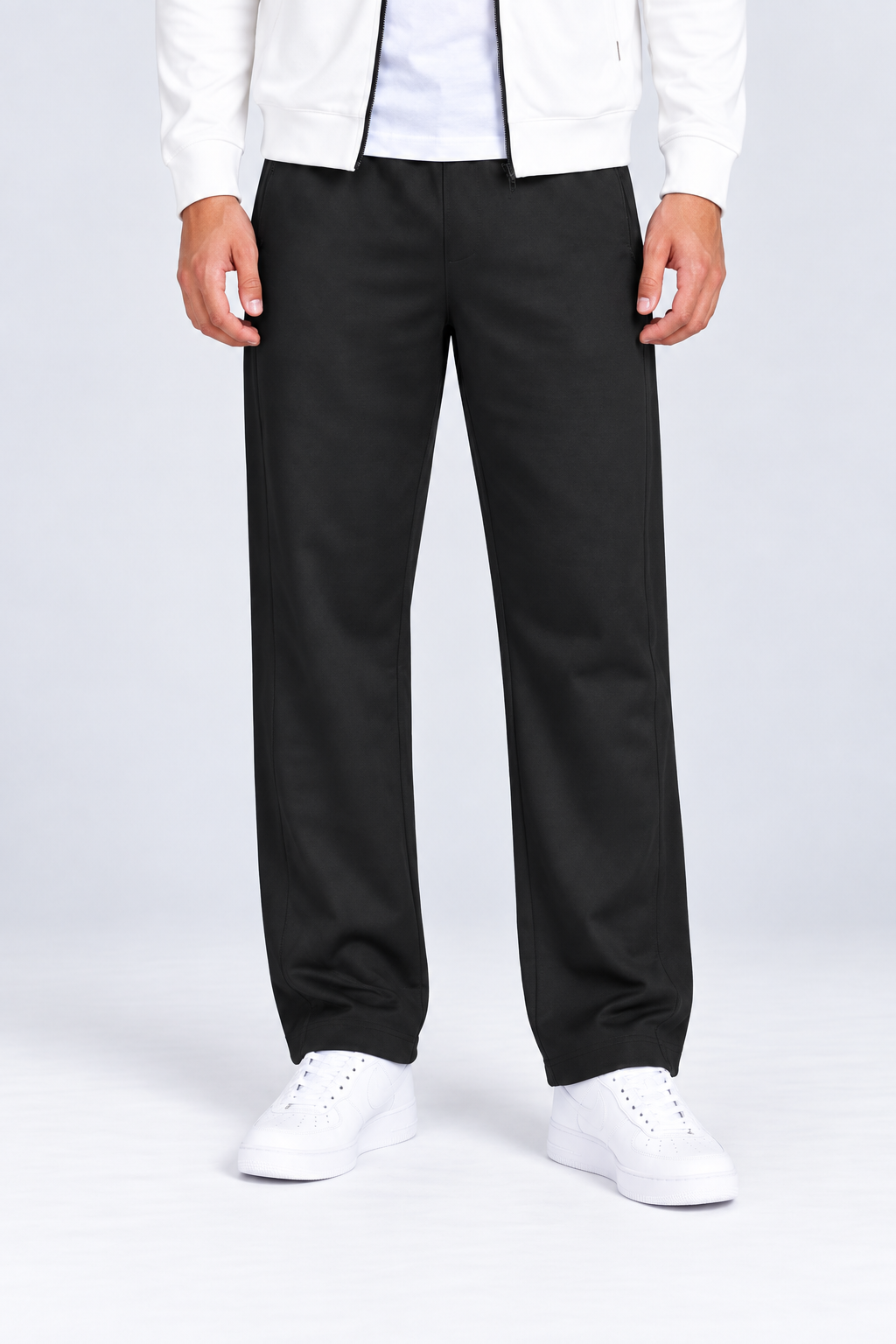Men’s Regular Fit Knitted Lower – Black