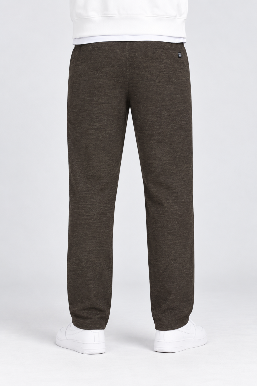 Men’s Regular Fit Knitted Lower – Olive Melange