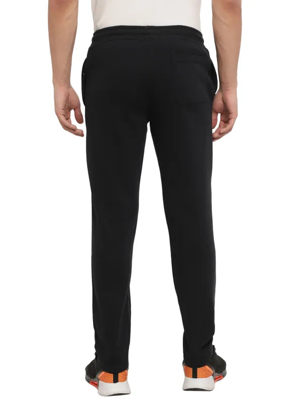 Octave Men Navy Blue Solid Track Pants