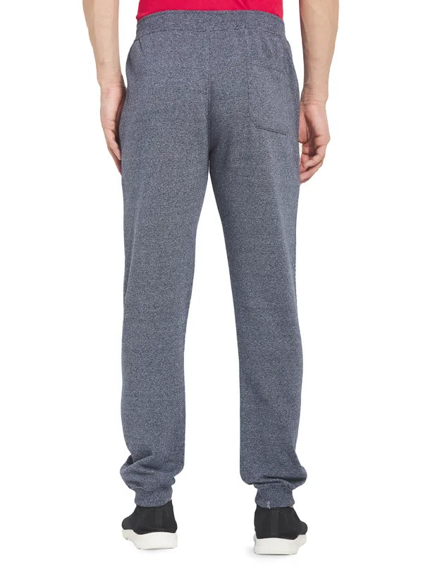 Octave Men Grey Solid Pure Cotton Track Pants