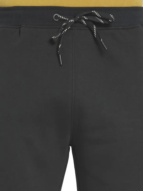 Octave Men Olive Green Solid Cotton Track Pants