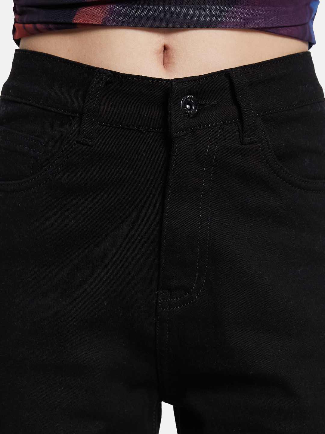 METTLE Women Straight Fit Light Fade Mid-Rise Stretchable Jeans