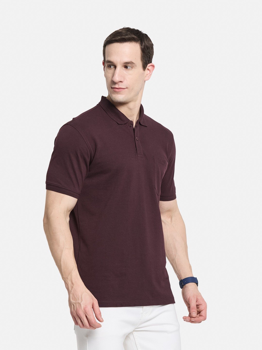 CORE POLO NECK PIQUE T-SHIRT