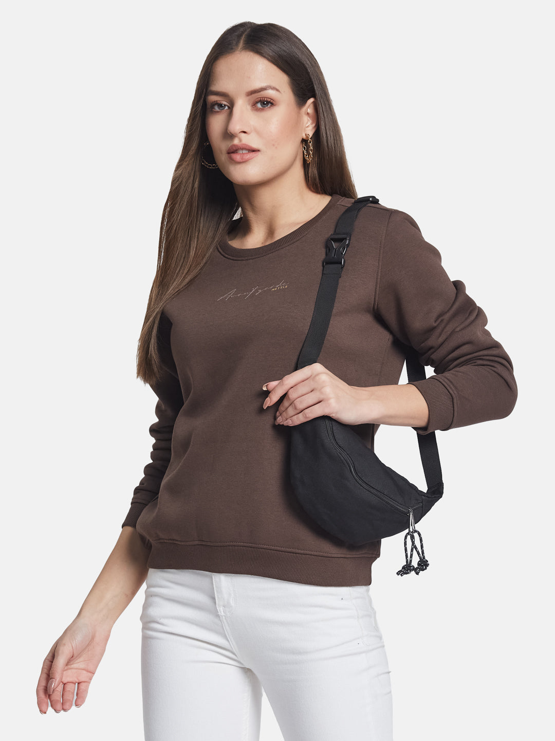 METTLE Women Round Neck Sweatshirt