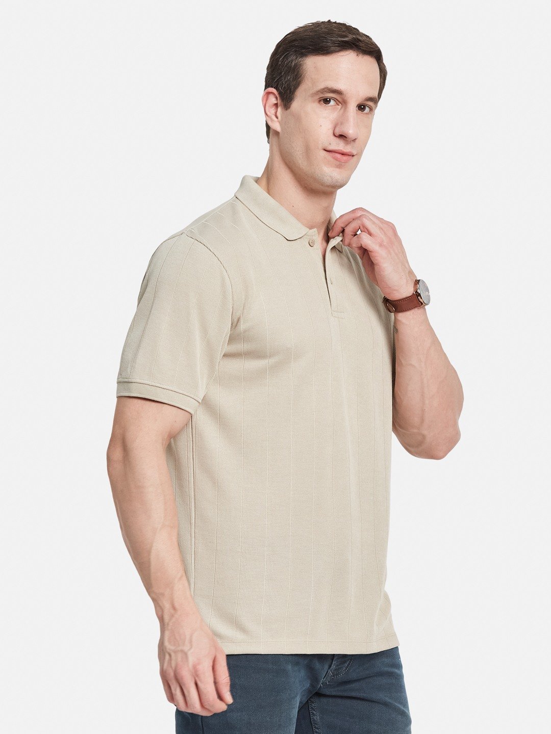 Octave Men Polo Collar T-shirt