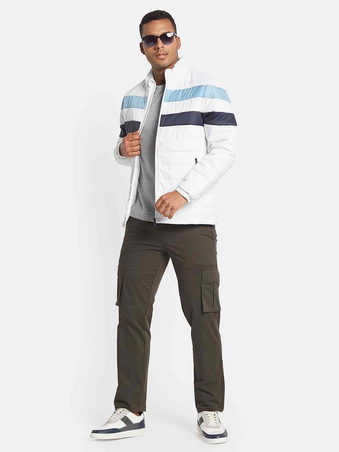 METTLE Men Colourblocked Jacket