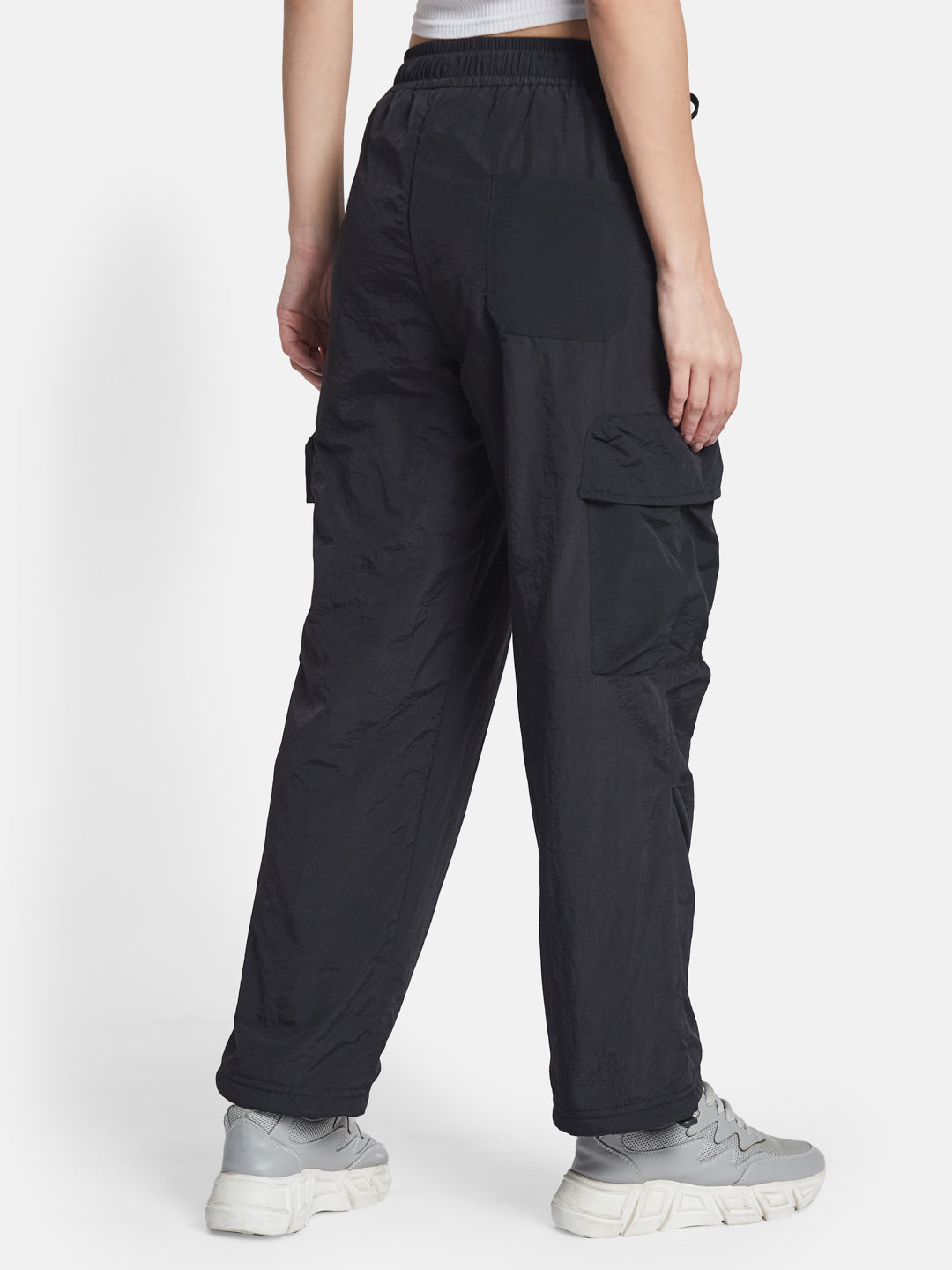 METTLE Women Regular Fit Mid Rise Cotton Track Pants