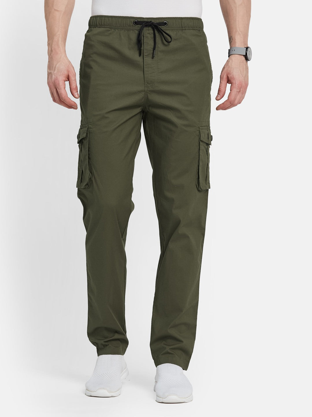 Octave Men Regular Fit Cargos Trousers