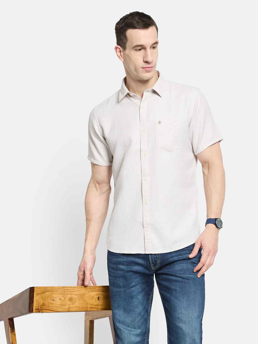 METTLE Men Opaque Casual Shirt
