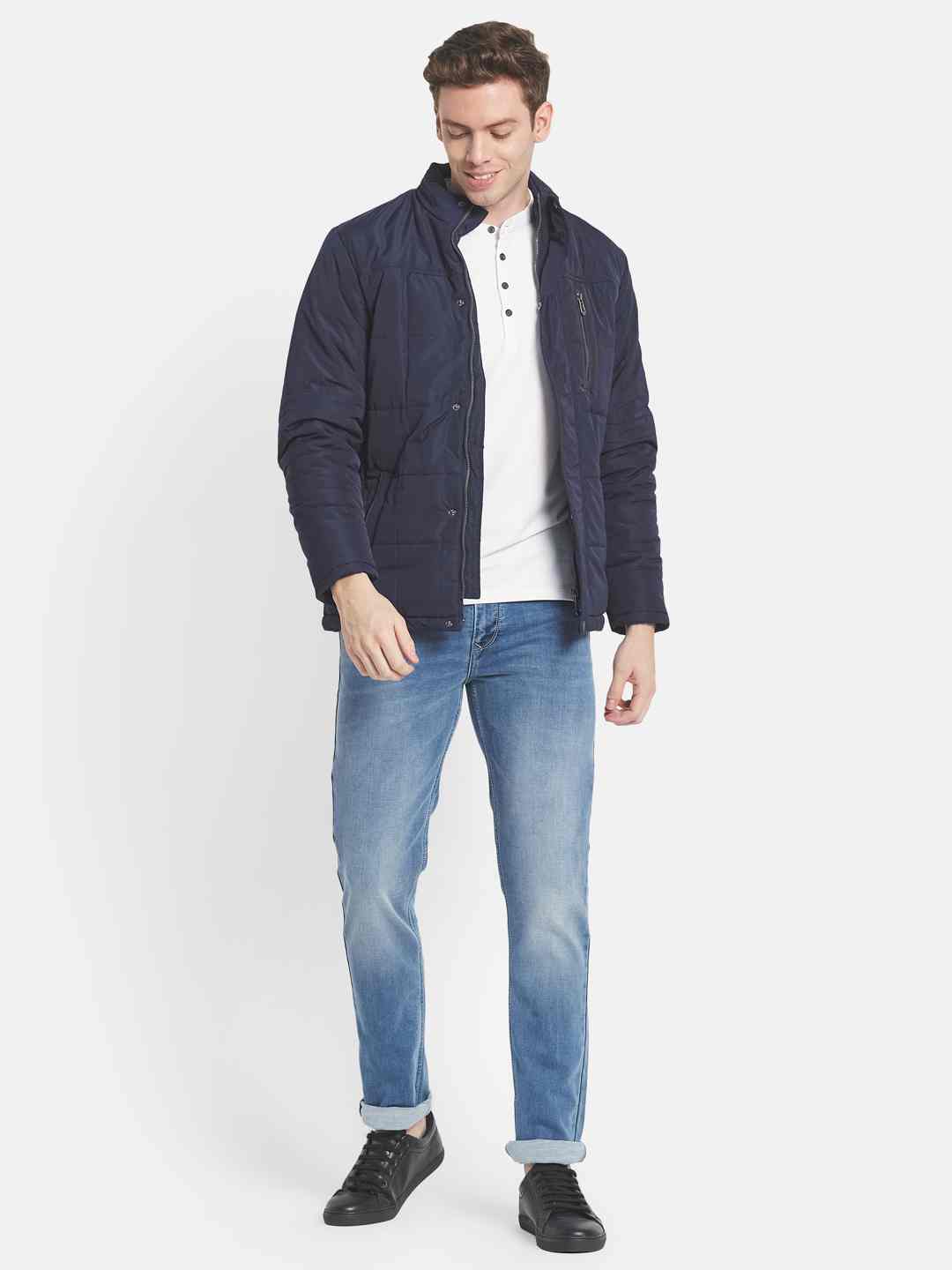 Mettle Men Solid Padded Jacket