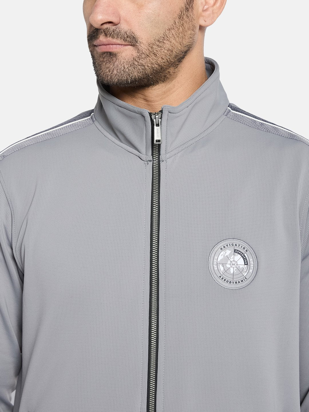 Octave Men Mid-RiseStriped Regular Tracksuit