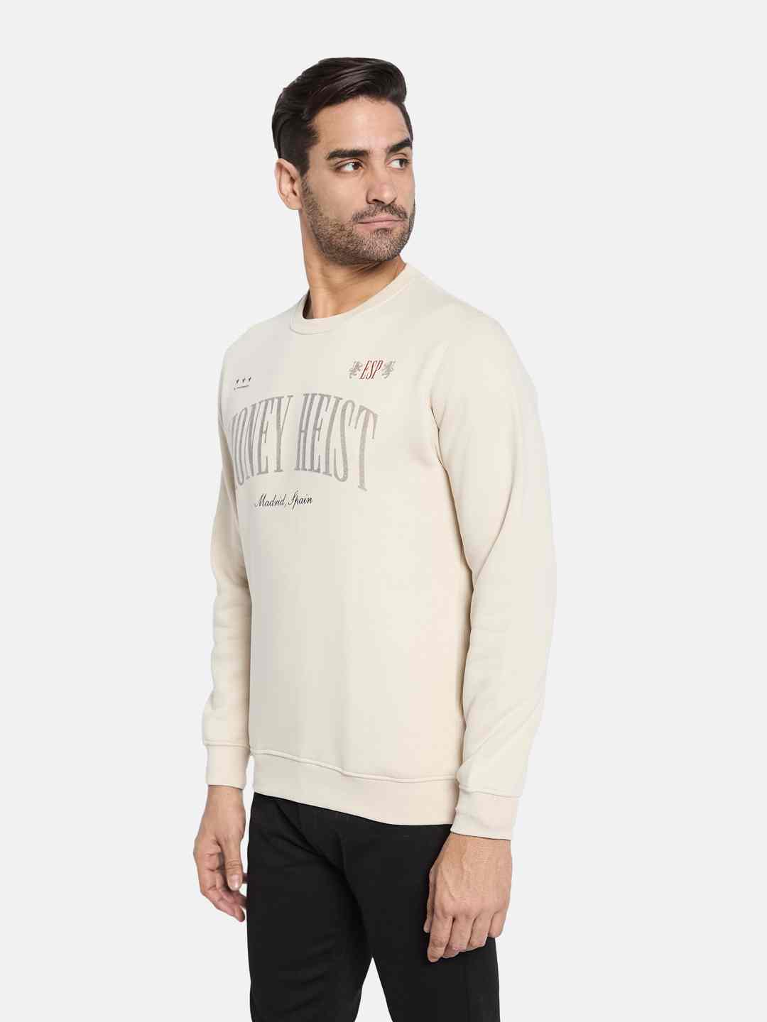 Octave Men Printed Pullover Sweatshirt