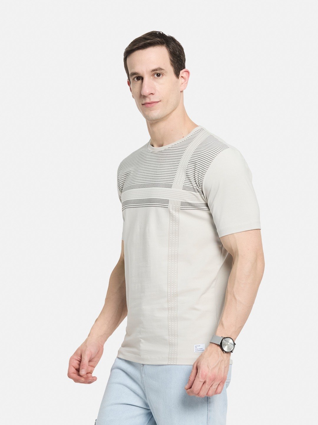 BODY CHECK PRINT SINGLE JERSEY KNITLYCRA T-SHIRT