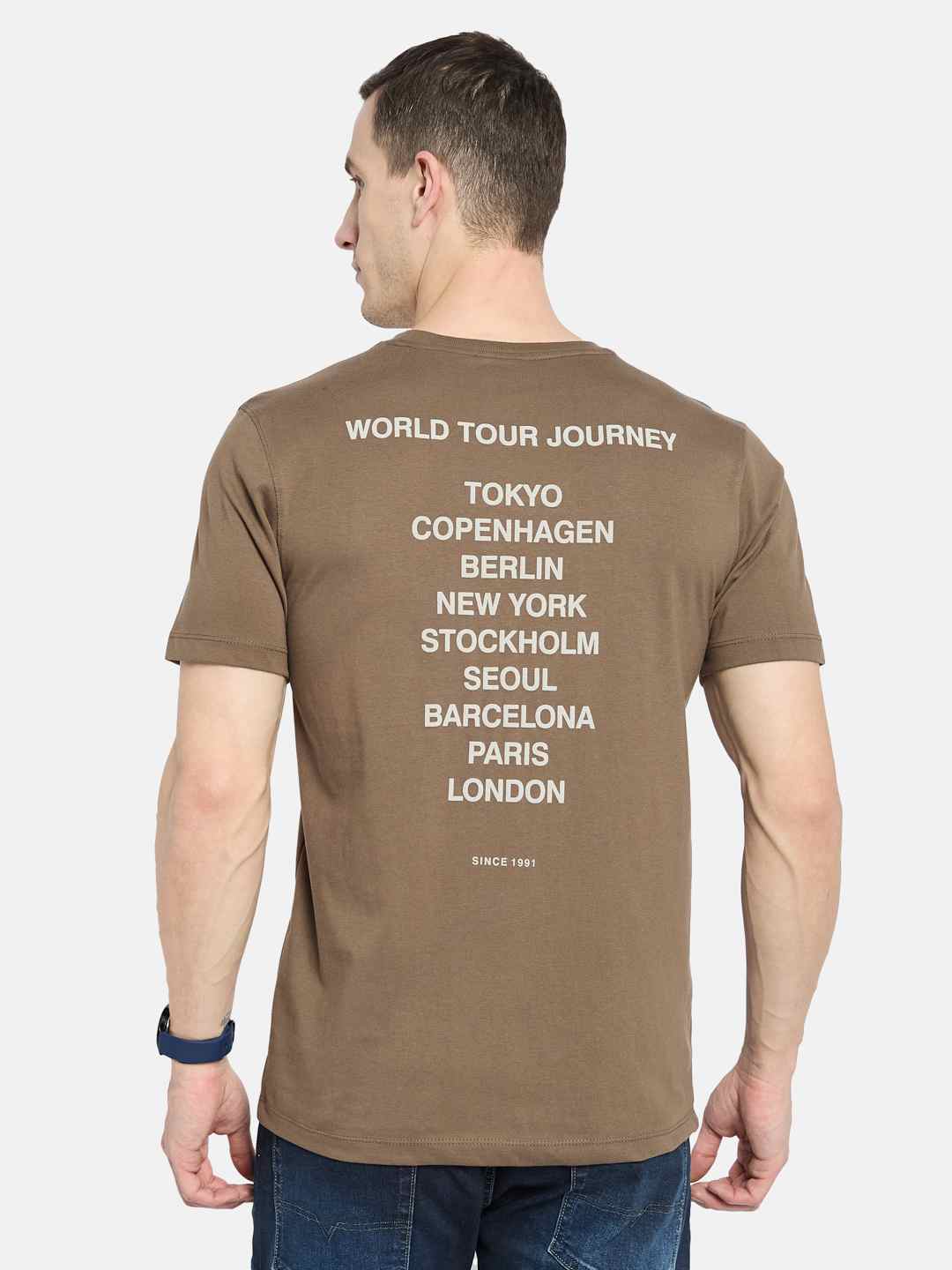 Octave Men Printed T-shirt