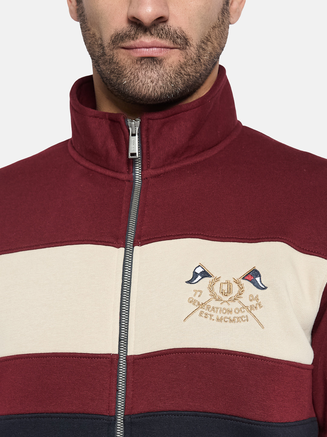 Octave Men Colourblocked Sweatshirt