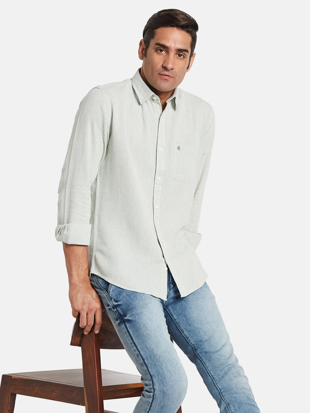 METTLE Men Opaque Casual Shirt