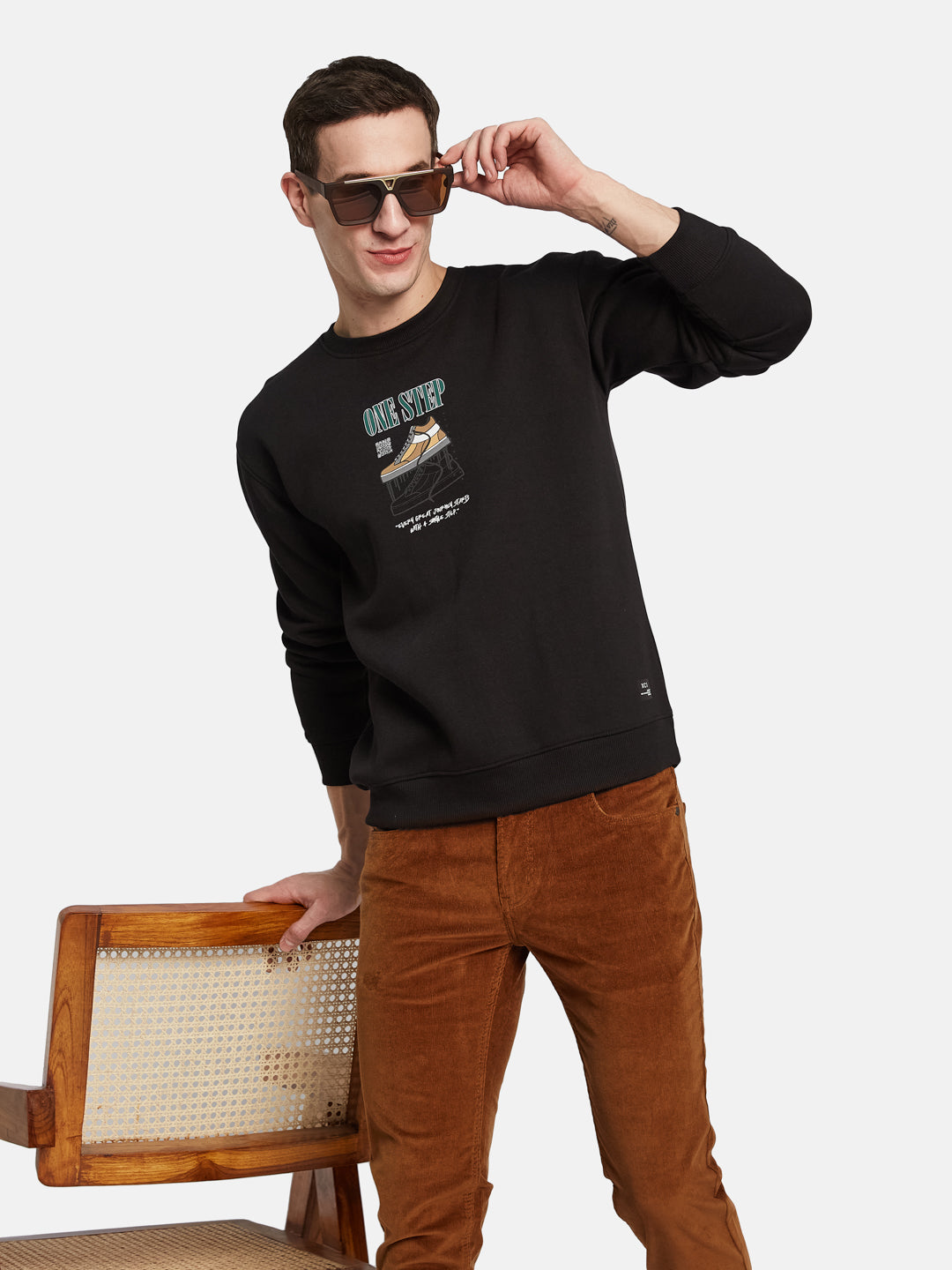 Octave Men Printed Sweatshirt