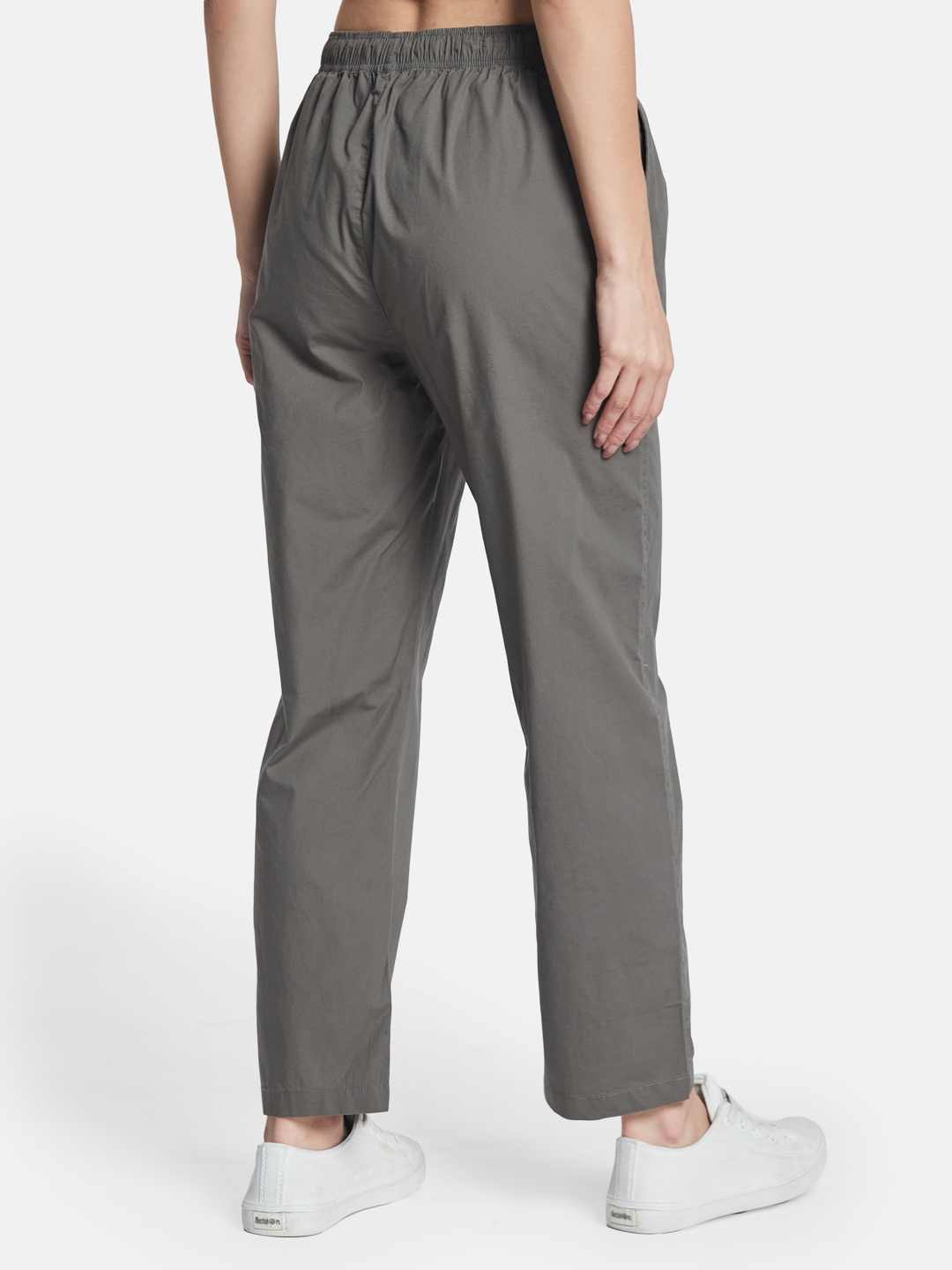 METTLE Women Regular Fit Mid Rise Cotton Track Pants