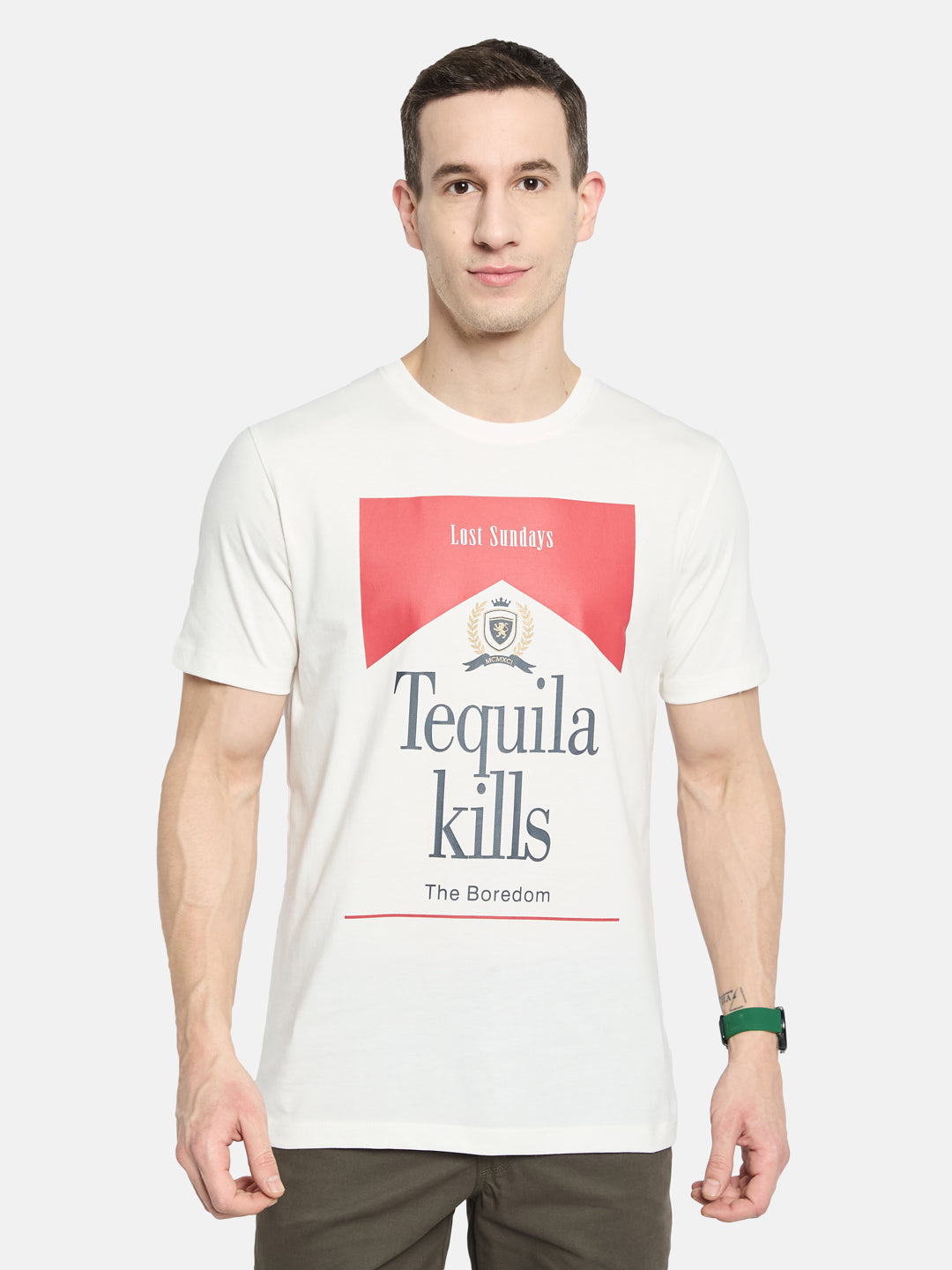 Octave Men Printed T-shirt