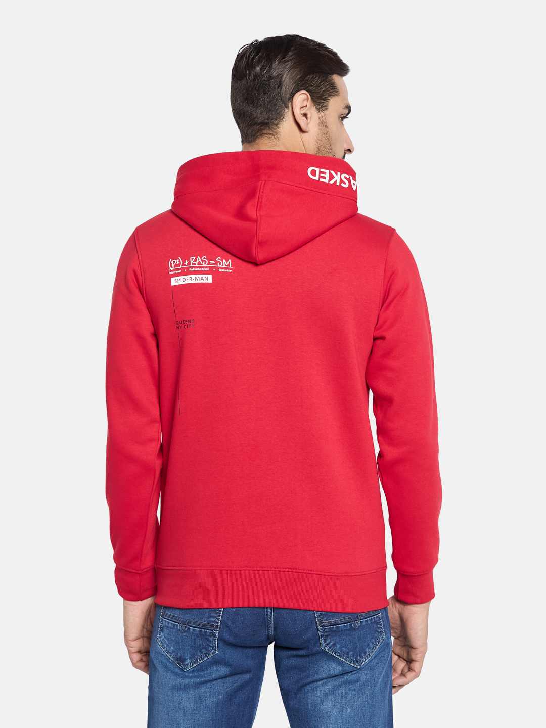 Octave Men Printed Hooded Sweatshirt