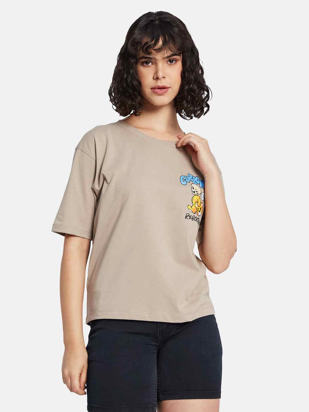 METTLE Women Printed T-shirt