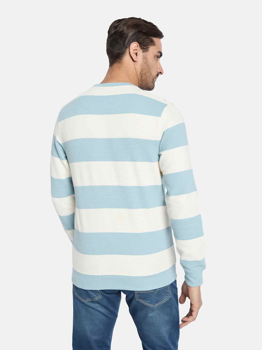 Octave Men Colourblocked Pullover Sweatshirt