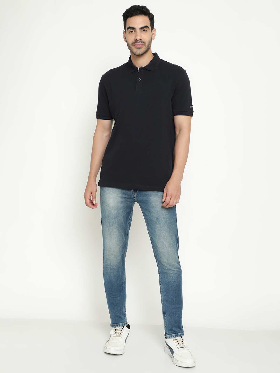 Octave Polo Collar Cotton T-Shirt