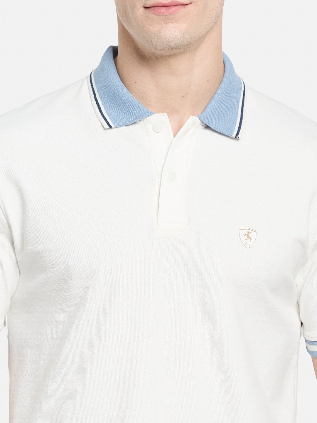 CORE CONTRAST COLLAR POLO PIQUE LYCRA T-SHIRT