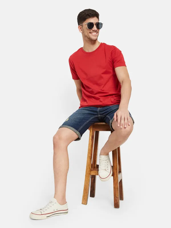 Rugged Denim Long Shorts